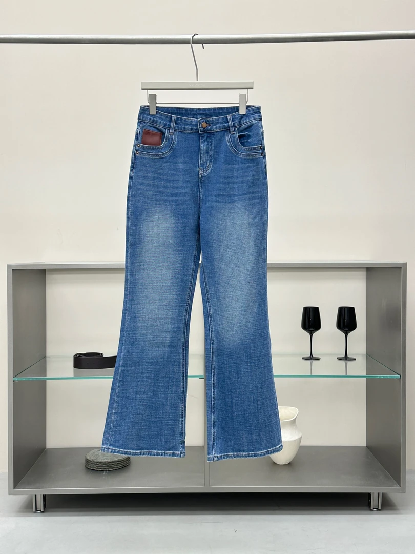 【福福!NO!NO!NO!】直筒微喇牛仔裤 99131