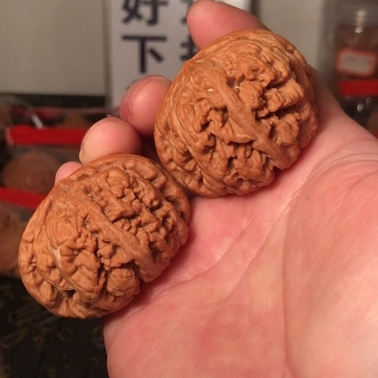 文玩核桃把件粗筋48