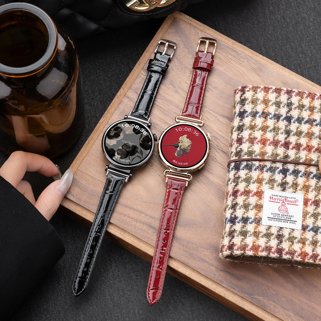 适用华为gt5表带女款华为gt4表带watchgt3/4/5pro真皮表带高级感