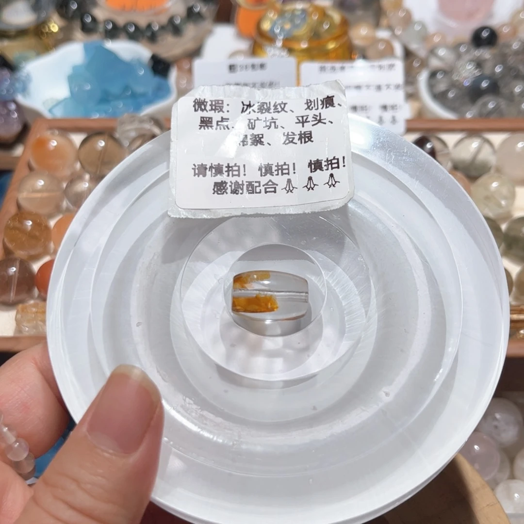 水晶单珠未镶嵌吧****苟胶花桶珠