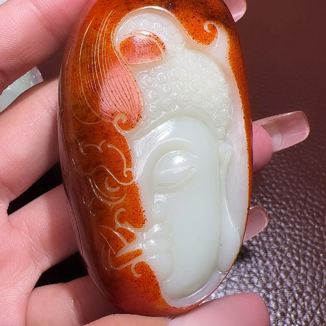 心***神和田玉未镶嵌颈饰