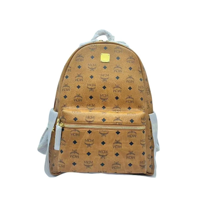 未使用 MCM 新款双肩包中号干邑色/LX00133
