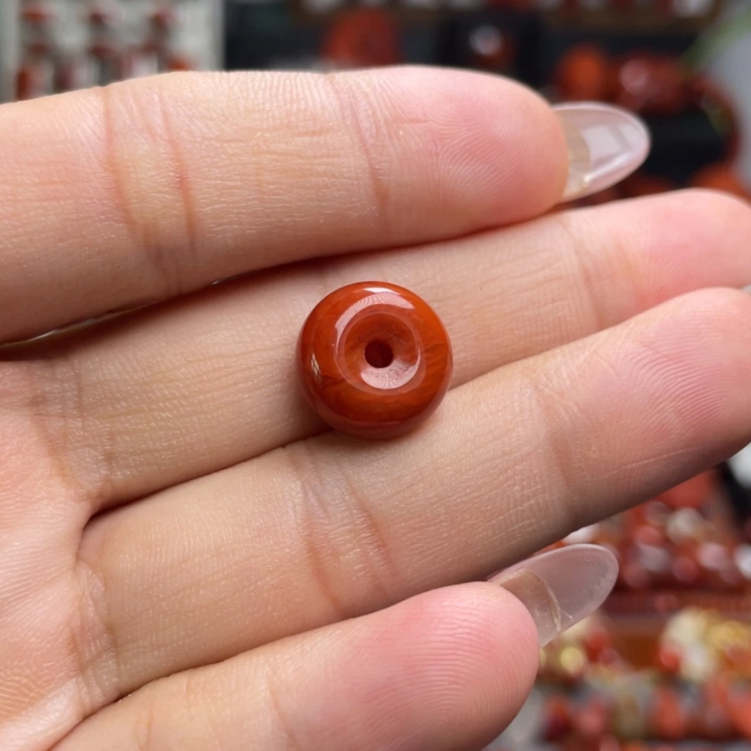 【闪购商品】未镶嵌平安扣13m南红玛瑙