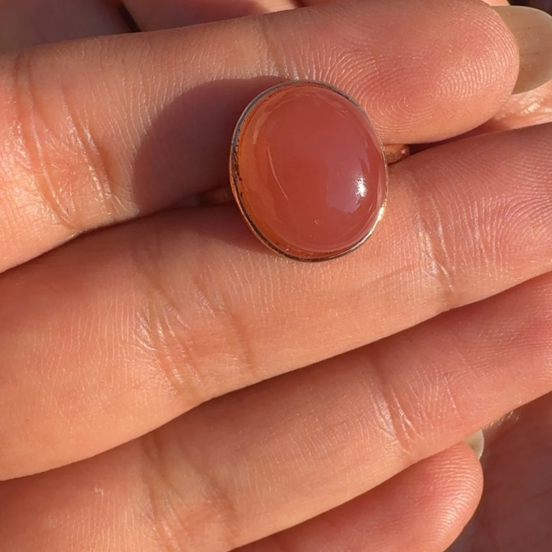 南红玛瑙未镶嵌戒指