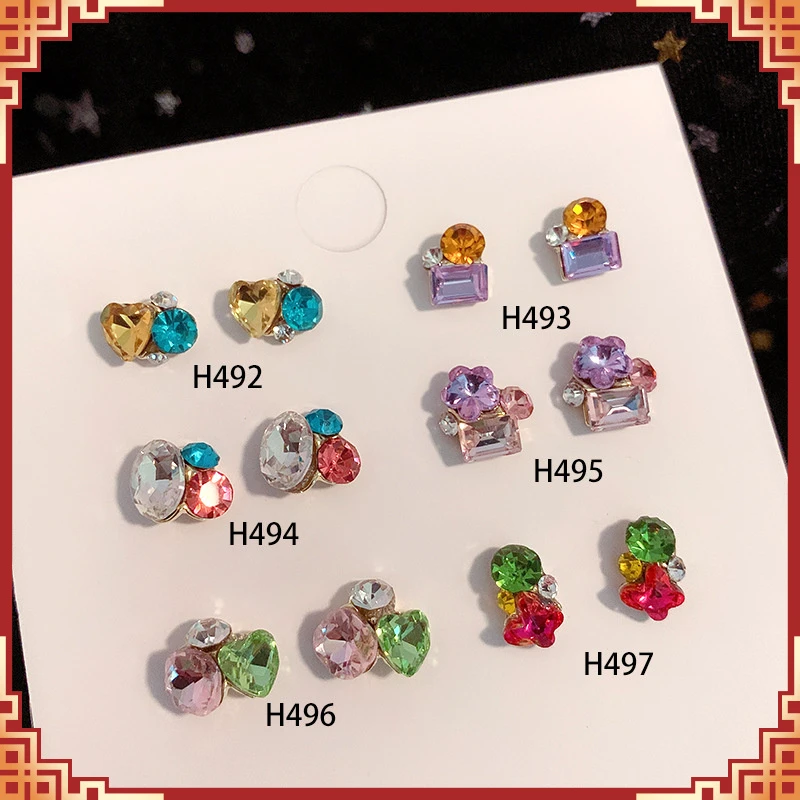 新款饰品爆款网红彩色糖果钻球成品堆钻彩珠批发水晶