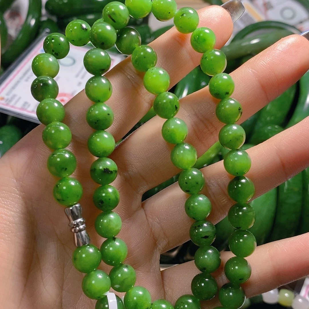 和田玉（碧玉）未镶嵌手链