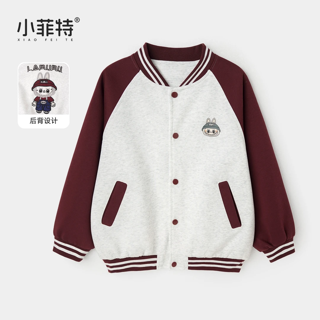 小菲特女童秋装新款休闲上衣中大童棒球服外套儿童衣服BGYQ53543