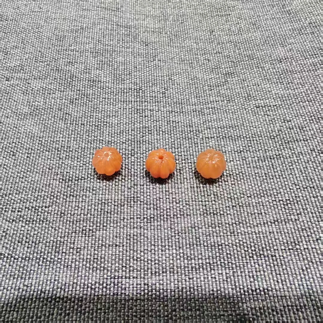 南红樱桃红小南瓜配饰