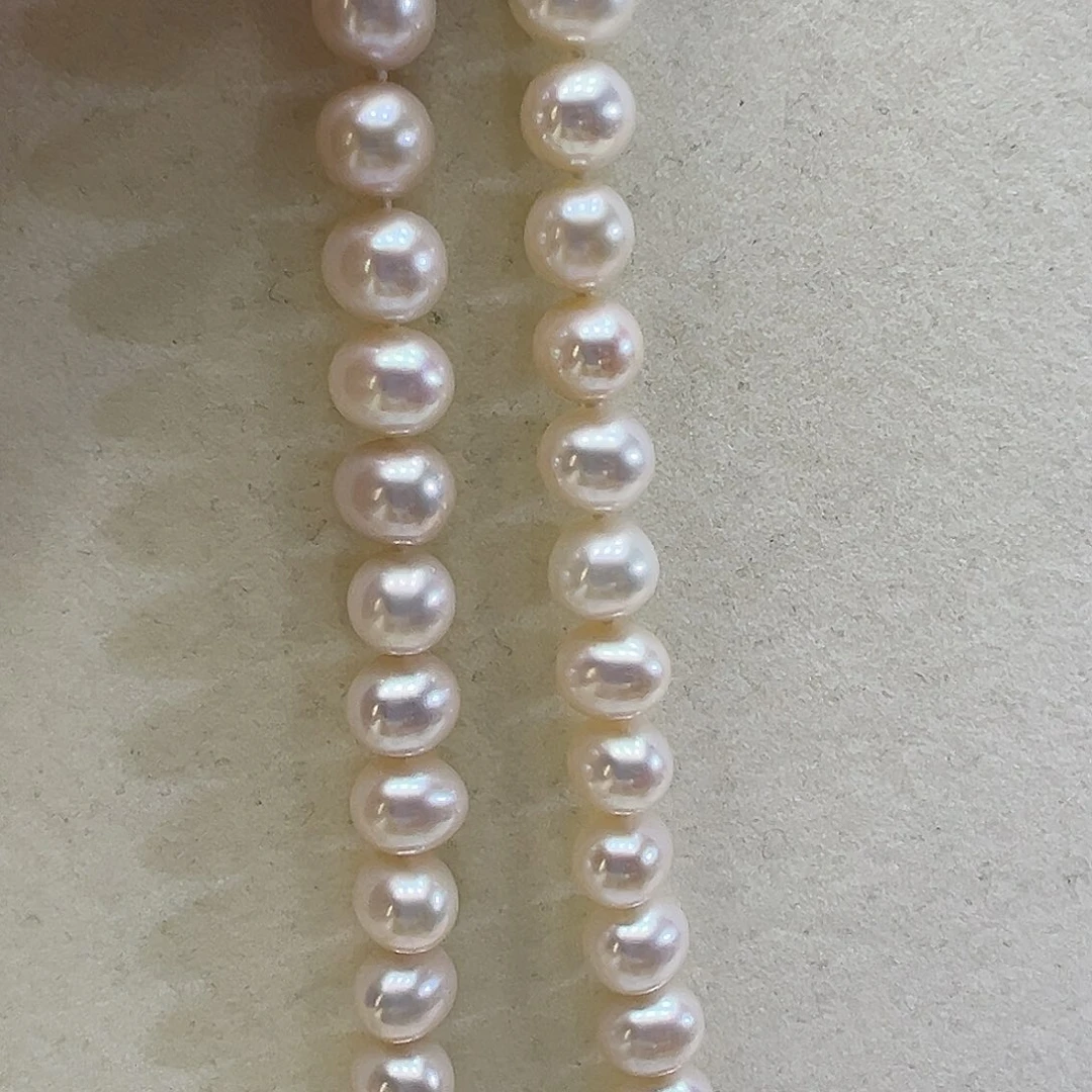 淡水珍珠银S925镶嵌颈饰➕9-10高品极光炫彩