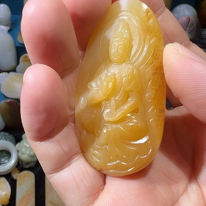 和田玉未镶嵌吊坠(不含链)