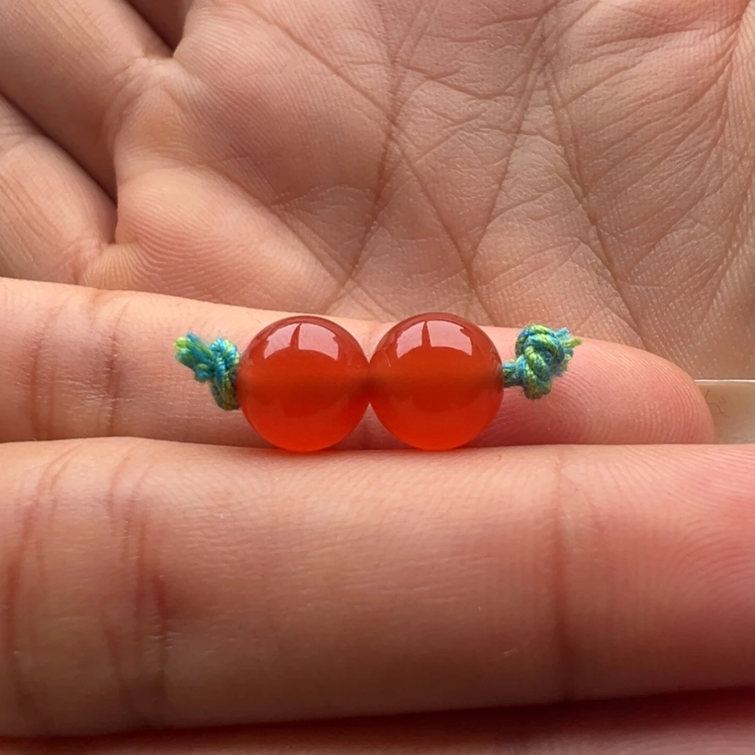 不***败南红玛瑙未镶嵌圆珠8.3