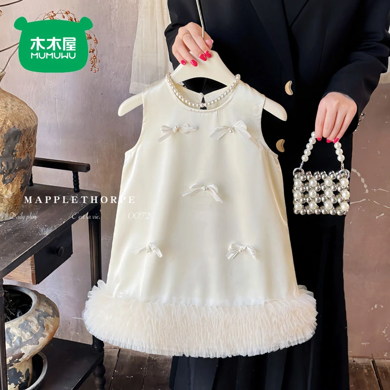 木木屋女童连衣裙夏季新款公主裙儿童高端轻奢礼服裙子绝美小洋裙