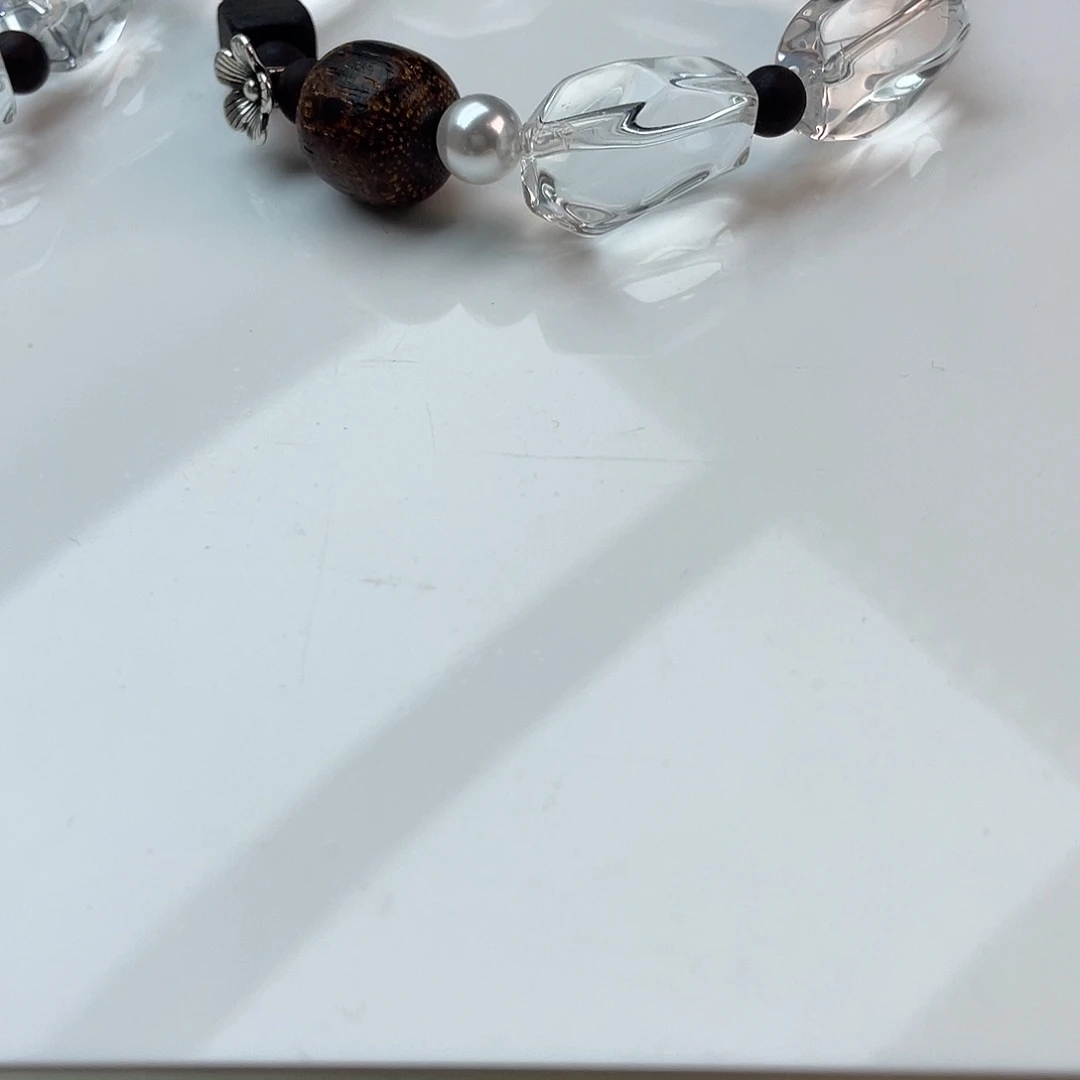 非金属手串白水冰块小花款