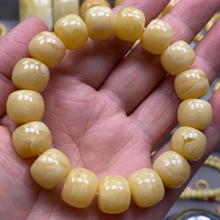 琥珀未镶嵌手链手串