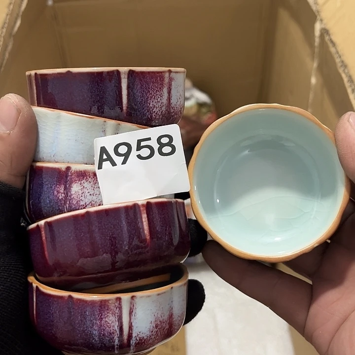 瓷片茶摆件工艺品摆件666