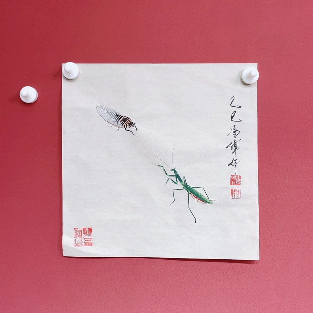 国画冯伟老师手绘国画作品音浩