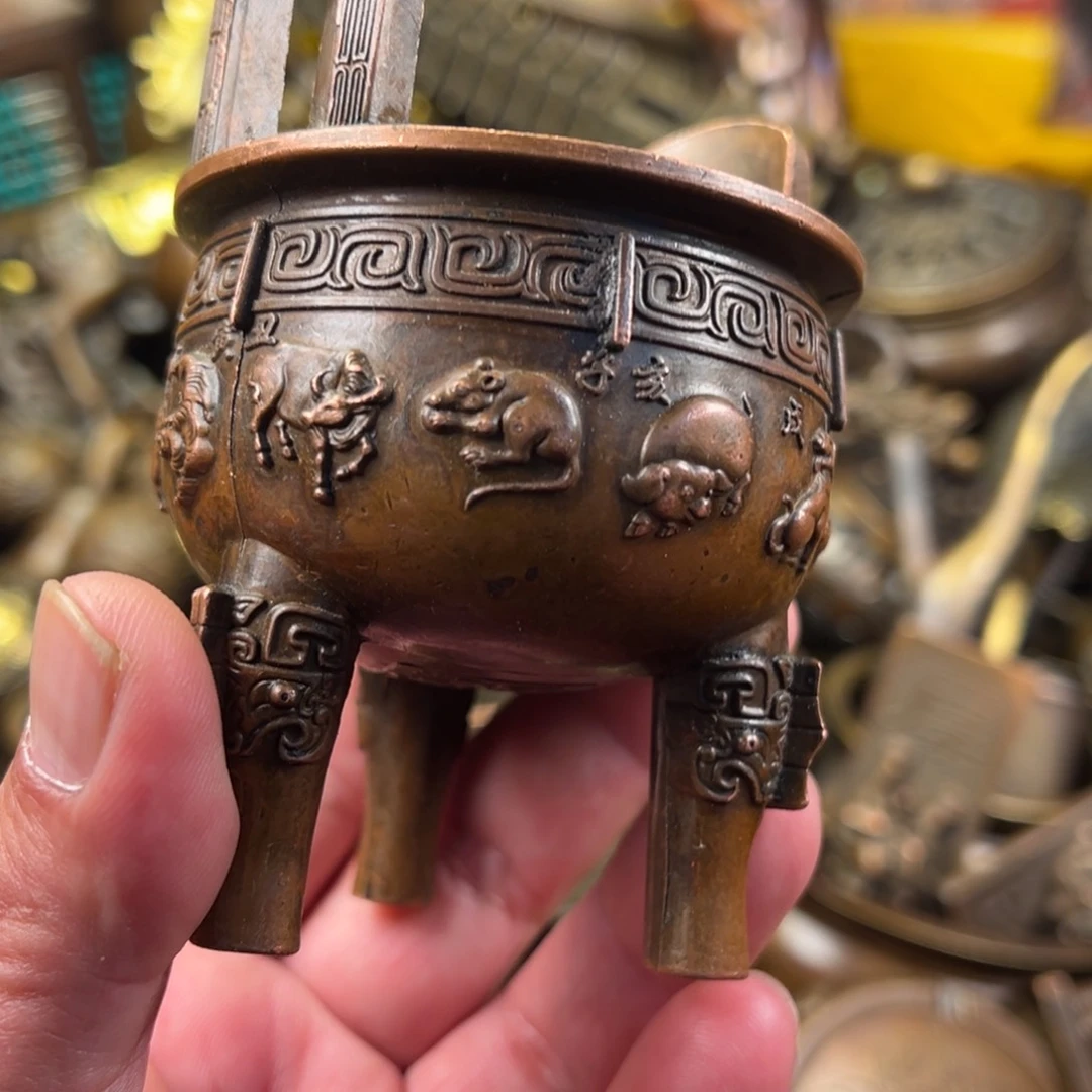 茶壶香炉铜器摆件