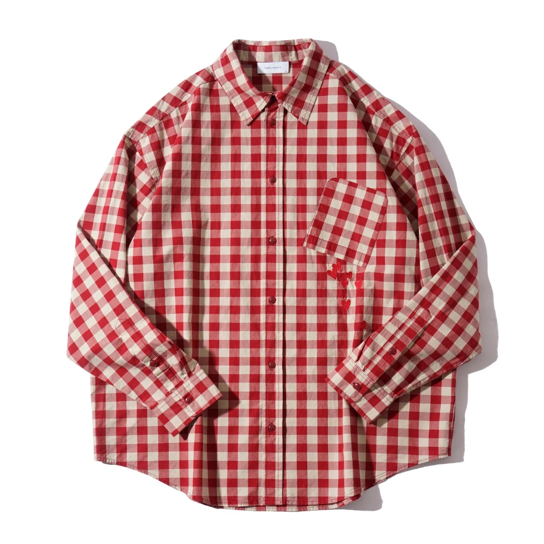 25秋季新品口袋倒装彩色格子8539