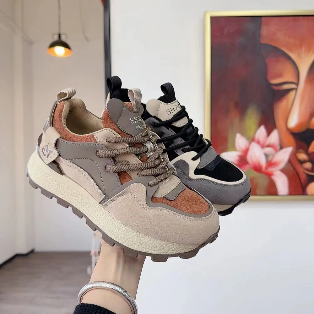 L016新款细带圆头运动休闲鞋