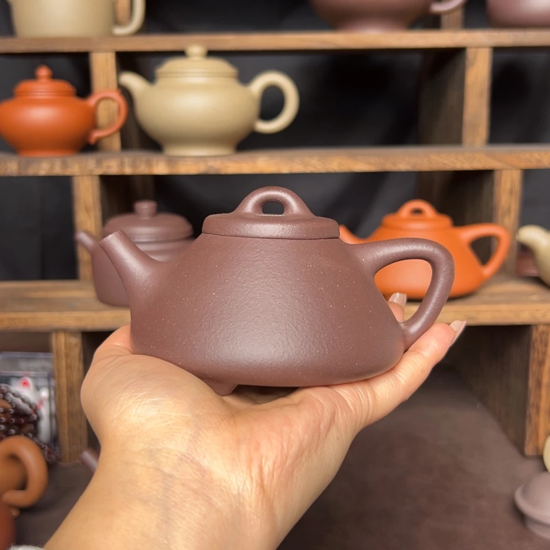 用***3茶壶紫砂微瑕不退不换，天青子冶200毫升