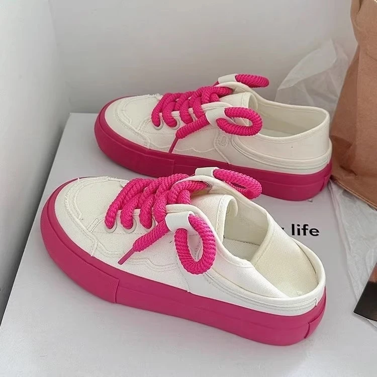 秋季帆布鞋百搭复古休闲鞋厚底2025网红新款爆款新中式运动板鞋女