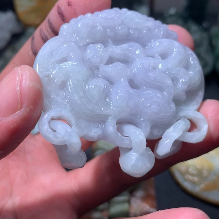 翡翠未镶嵌颈饰保真天然a货翡翠