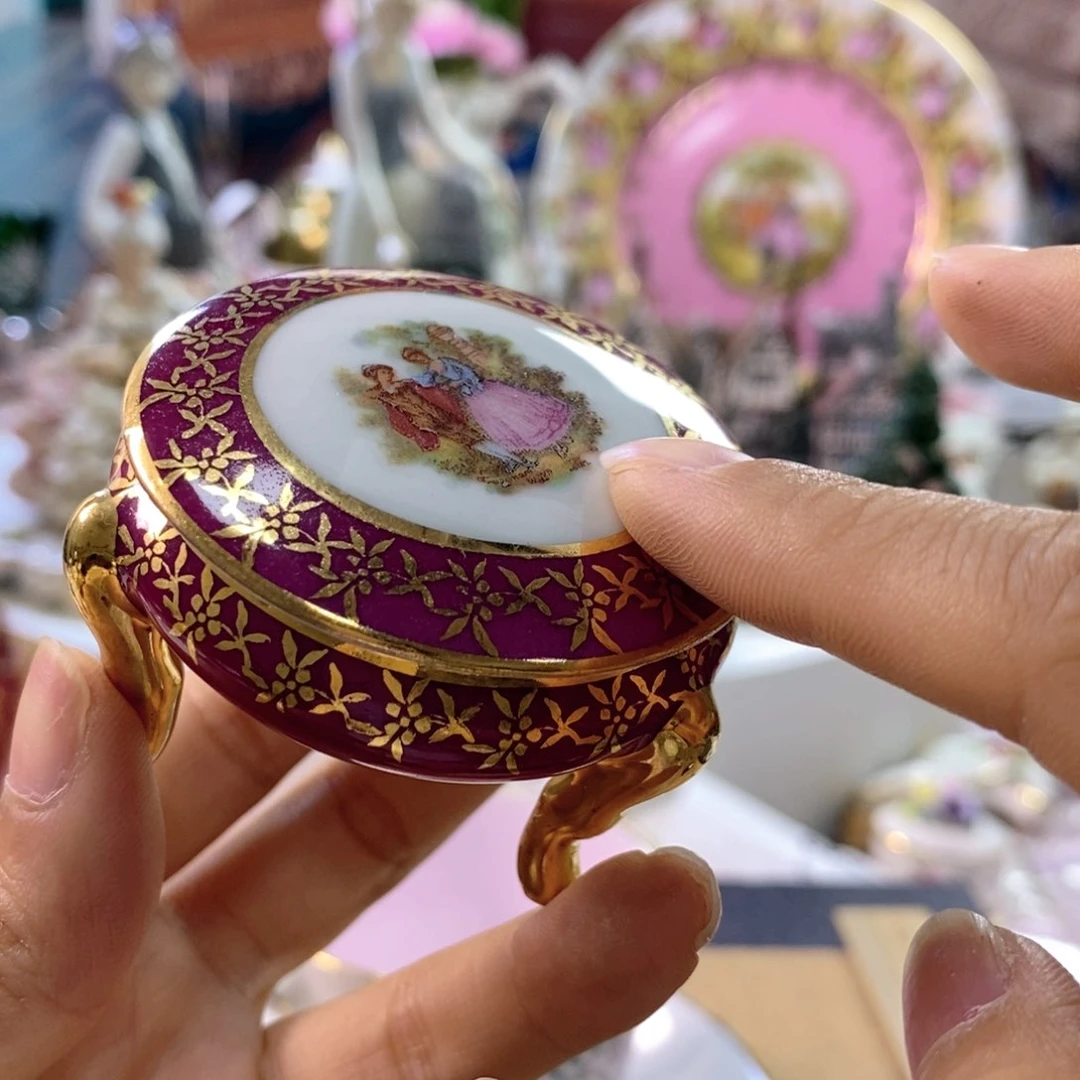 利摩日瓷器欧瓷咖啡杯水晶杯