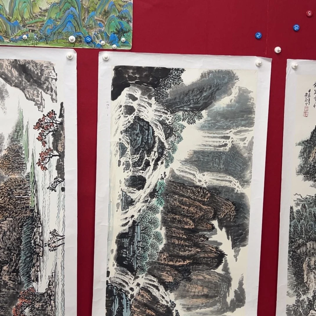 国画绘画作品多次参加140.70