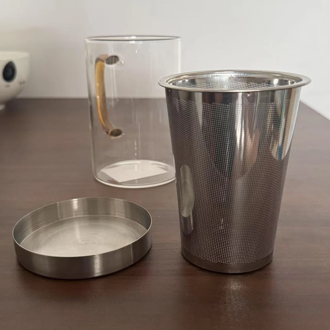 爱屋格林水晶茶具杯（带盖带茶漏）