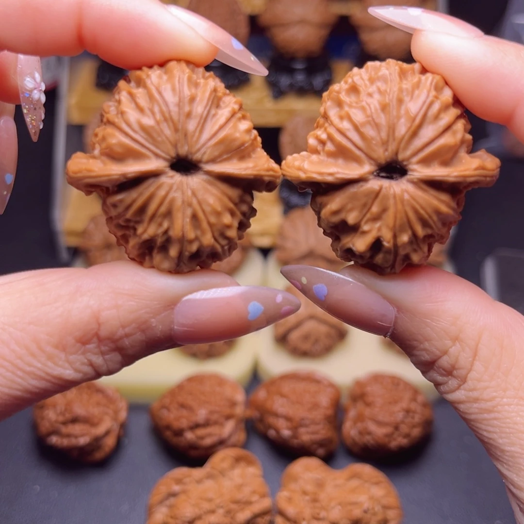 吊坠文玩核桃野生小众荷花