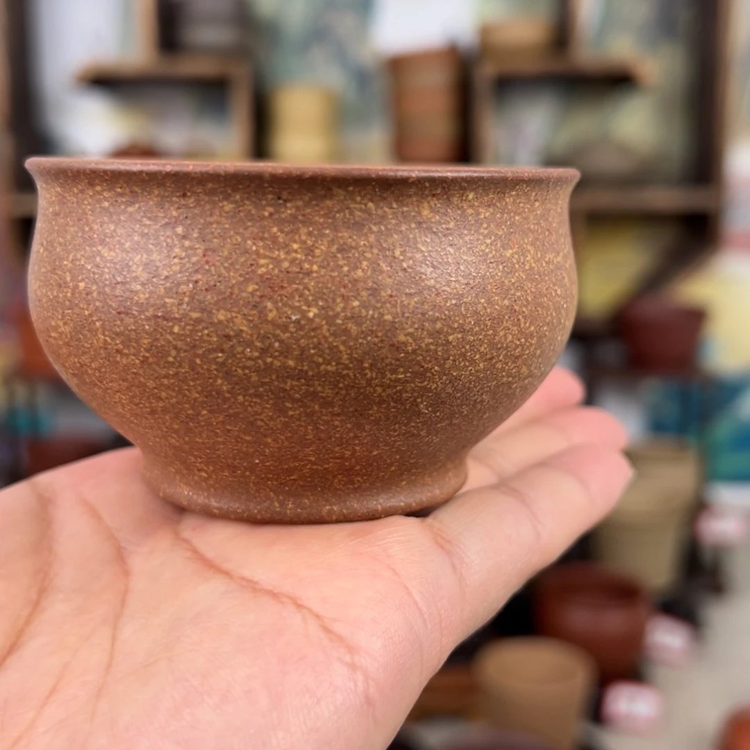 紫砂茶杯拙器甄选，纯原本矿。