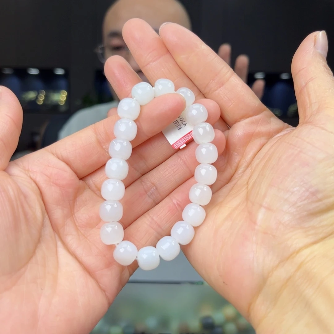 手串未镶嵌和田玉纯天然和田玉青海老坑料10