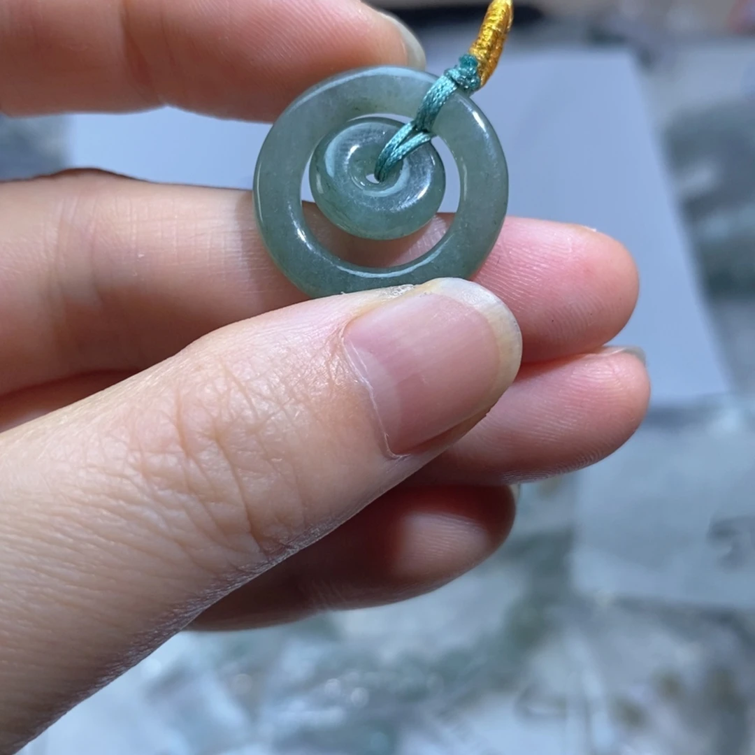 翡翠未镶嵌手链翡翠子母扣