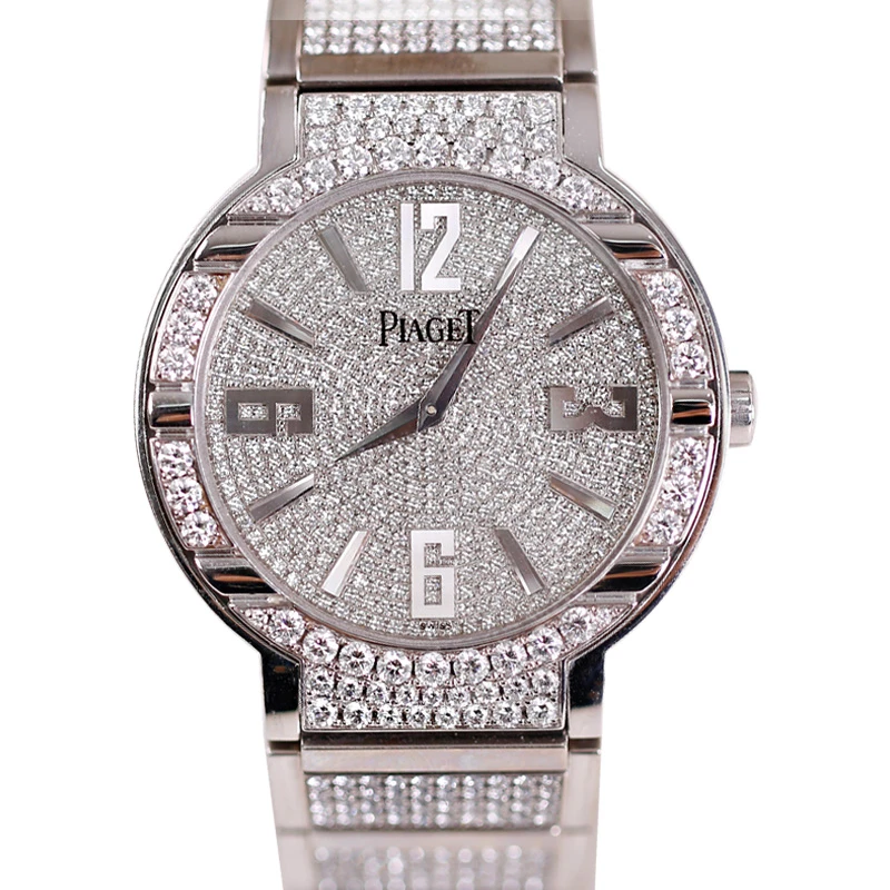 95新 Piaget/伯爵 伯爵满天星原钻G0A26026白金自动机械38mm单表