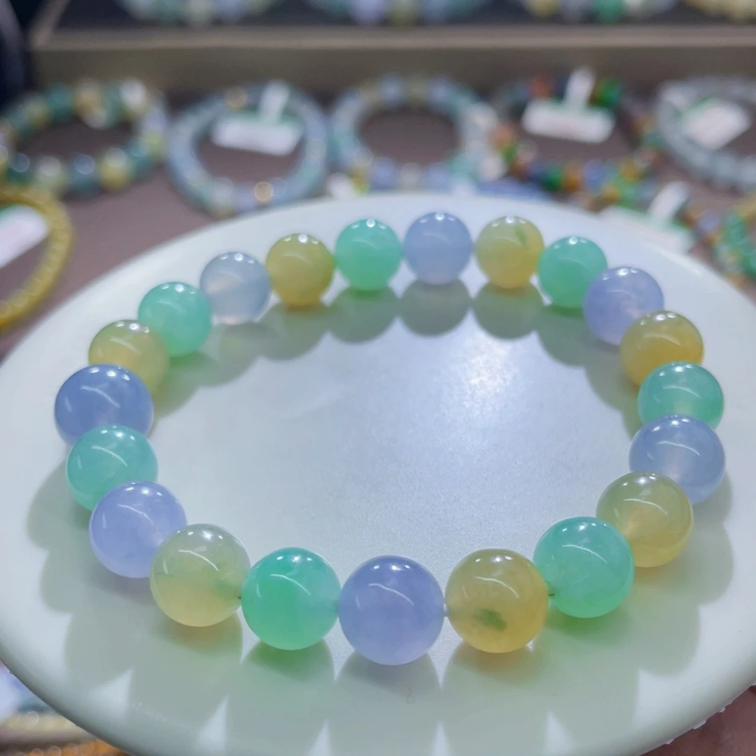 未镶嵌手链翡翠冰胶福禄寿