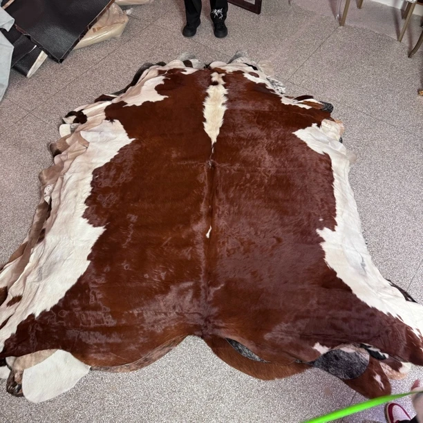 【本尼家】K1081 250×230cm专拍牛皮地毯家用轻奢