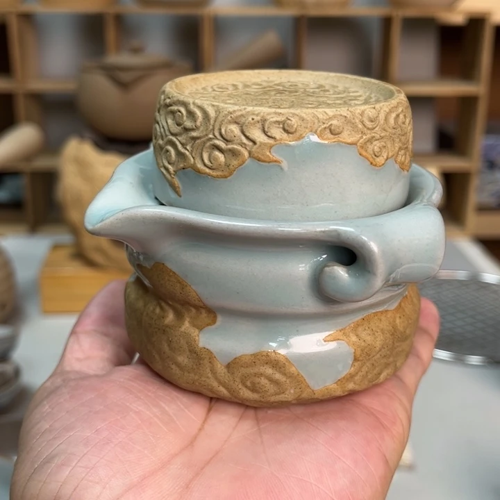 壶老段烧茶器茶具！