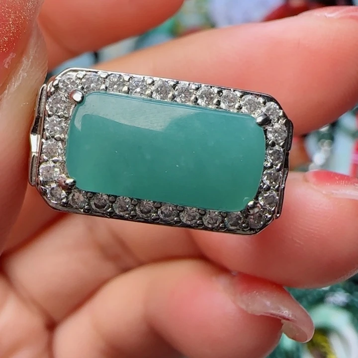 翡翠戒指未镶嵌天然A货70