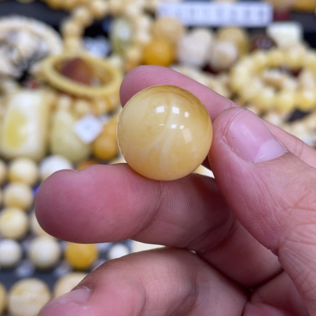 未镶嵌琥珀珠宝奇石A***518.5mm瑕疵