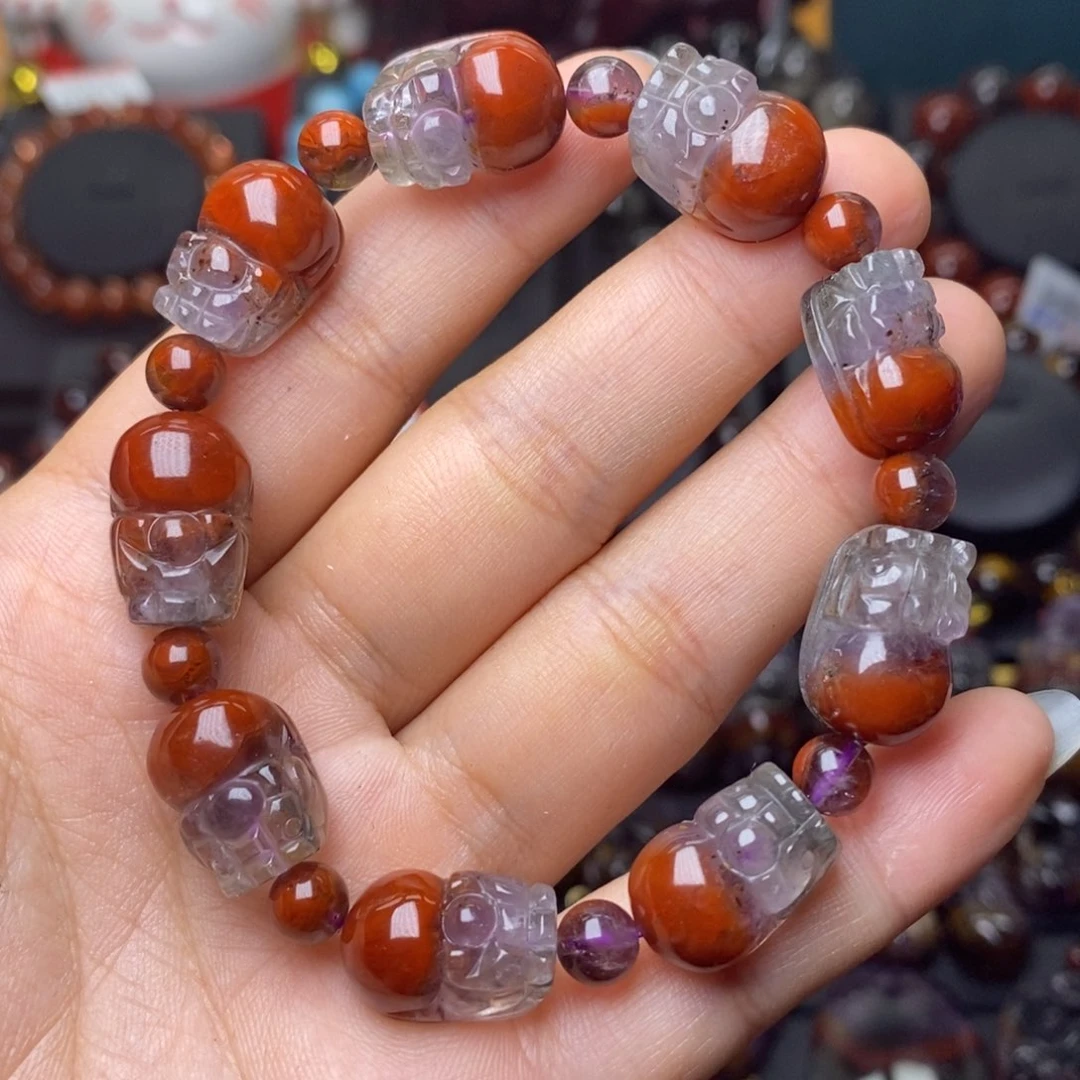 水晶手链未镶嵌极光荆棘玫瑰貔貅手链