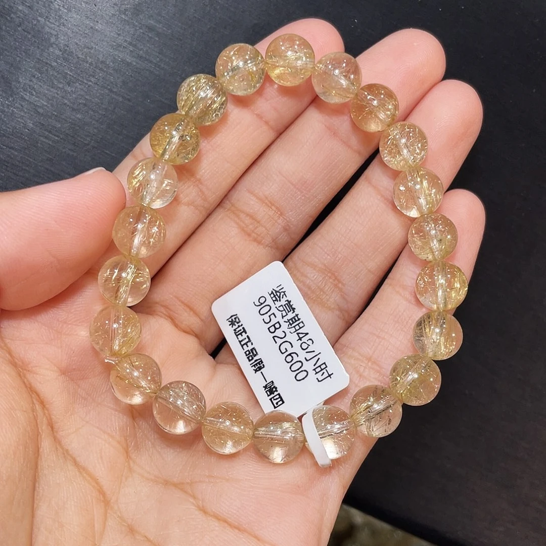 发晶未镶嵌手链维纳斯金发8mm