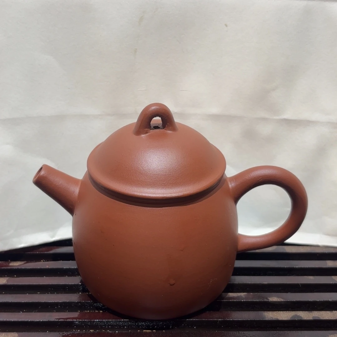 茶壶紫砂紫砂壶 年糕土 秦权 90年代 半手