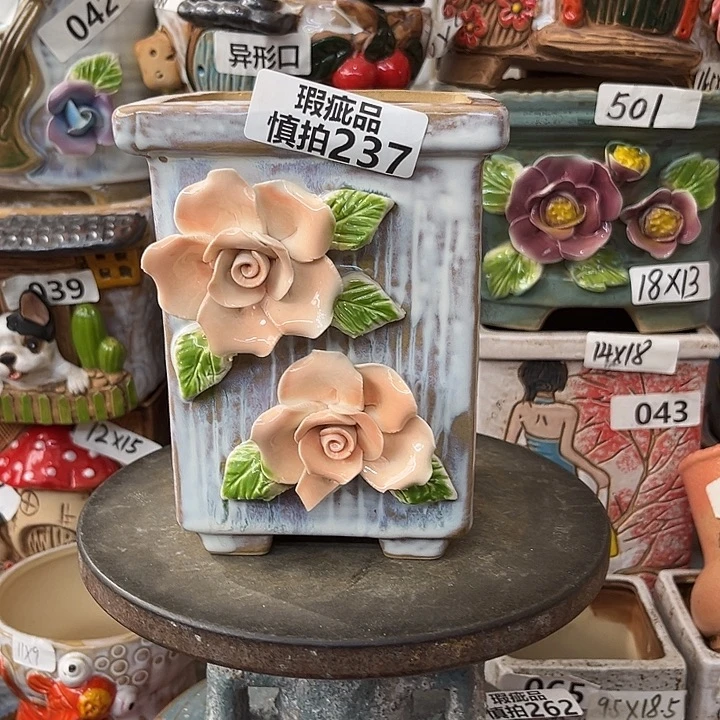 粗陶材质多肉花盆237