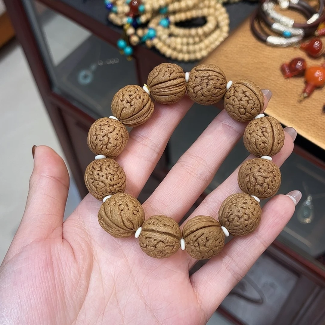 核桃木/黑胡桃（胡桃木）手串/手链天然桃核手串13颗