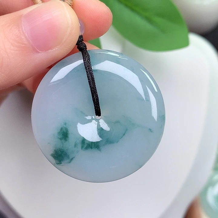 翡翠未镶嵌颈饰平安扣36.1-6.1mm