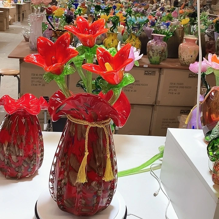 花瓶加花高45厘米宽12厘米