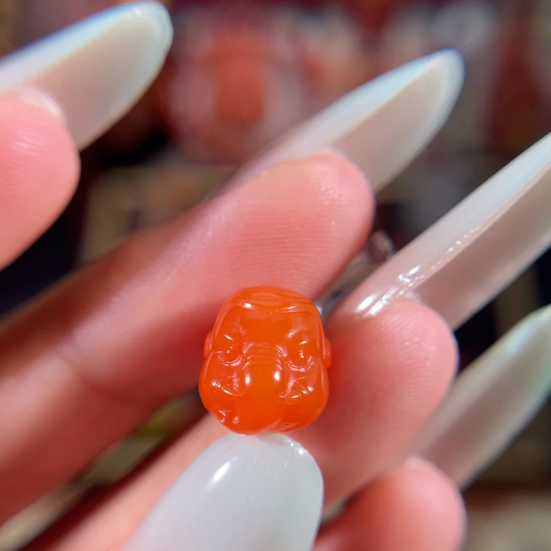 南红玛瑙未镶嵌象神10.5*9.3