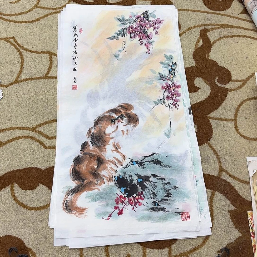 国画杨志杰三尺花鸟艺