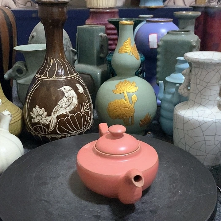 摆件瓷汝窑瓷器瓷器壶壶