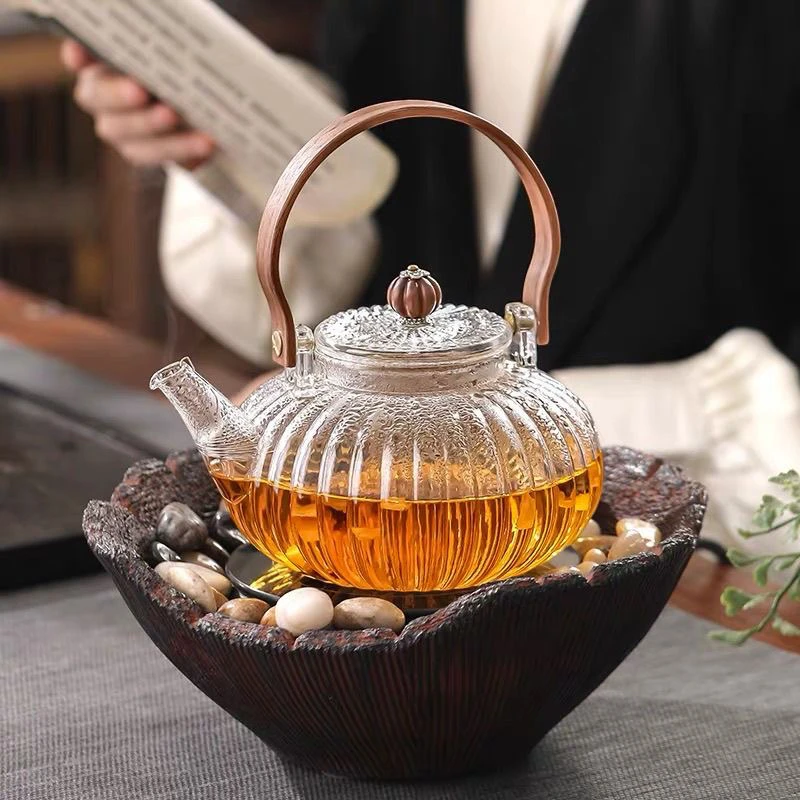玻璃加厚茶壶蒸煮南瓜过滤提梁电陶炉家用煮茶耐高温养生水壶茶具